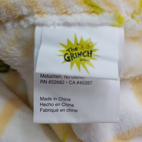 The Grinch Dr Seuss Oversized Throw Blanket 60" x 70" Christmas Holiday - Picture 7 of 9